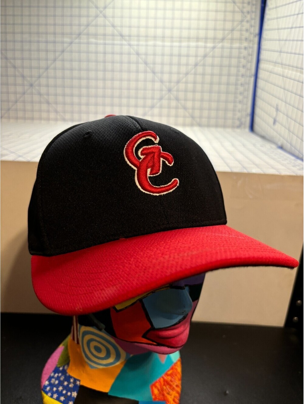 Granite City Jr. Warriors Red Blue Baseball Cap Hat Fitted SM-MD Richardson